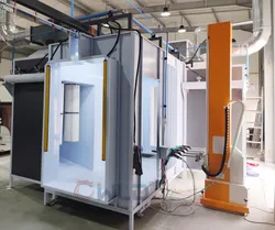 Sistema de Linha de Pintura por Pó Automática com Estrutura de Aço