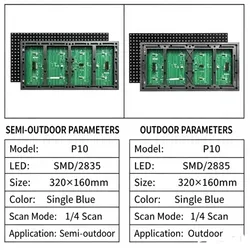 실외 실내 방수 RGB 고화질 패널 P10 SMD LED 디스플레이 모듈