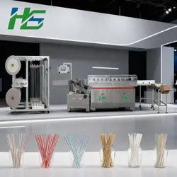 Machine de fabrication de pailles en papier entièrement automatique - Ligne de production de pailles en papier