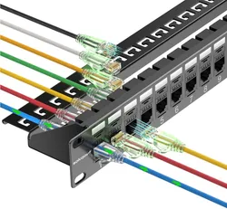 1u Painel de Patch Modular com Sistema de Rotulagem Painel de Distribuição UTP Ethernet