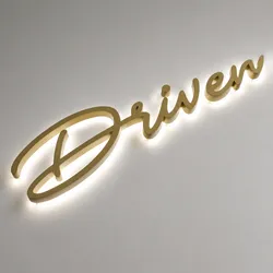 Benutzerdefinierte wasserdichte Metall-Backlight-Logo-Buchstaben LED-Schild
