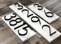 Personalização de Fábrica Externa Moderna à Prova de Ferrugem 3D Placa de Metal Flutuante