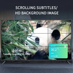 LED/LCD Multi-Bildschirm-Splicing-Prozessor mit Plug-in-Gerät
