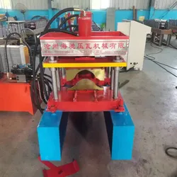 Metall-Dachfirstkappen-Rollformmaschine Dachziegel-Herstellungsmaschine