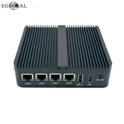 Firewall Intel N100 Roteador Soft I225-V Computador Micro Fanless de Rede