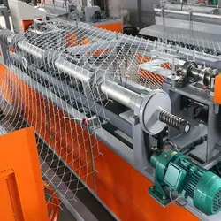 Automatisches Ein-Draht-Doppel-Draht-PLC+Touchscreen-Steuerungssystem Drahtgeflechtmaschine Kettengliedzaunmaschine