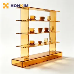 Moderner asymmetrischer klarer Acryl-Tischdisplay-Ständer