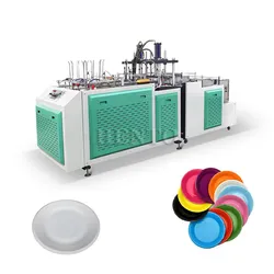 Máquina Automática de Pratos de Papel de Alta Configuração / Máquina de Fabricação de Pratos de Papel