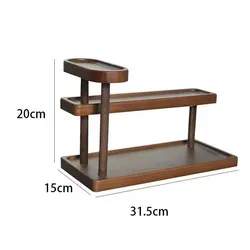 Hochwertiges Holzregal zur Aufbewahrung von Parfüm für den Schreibtisch, Kaffeeregal