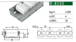Tracce per rulli per sistema di scaffalatura per tubi (R-4022)
