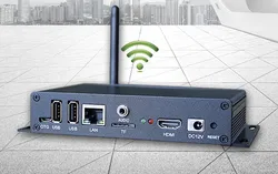 HD-Werbung Streaming-Medien-Player Android Netzwerk Split-Screen Fernbedienung Anzeige Multimedia-Informationsveröffentlichungsbox