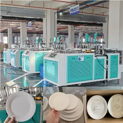 Máquina de Formação de Pratos de Papel de Alta Velocidade Produz Utensílios de Mesa Descartáveis em Papel