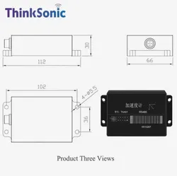 Sensor de vibração com fio e alta precisão, tecnologia MEMS, variação de capacitância