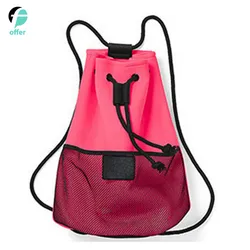 Benutzerdefinierte Logo Hochwertiger Zugbeutel Strand Rucksack