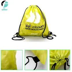 Schnürzug Rucksack Wasserabweisend Schnur Tasche Sport Rucksack Fitness Sack