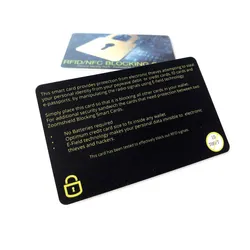 Carta di blocco RFID inaspettata Rimani protetto