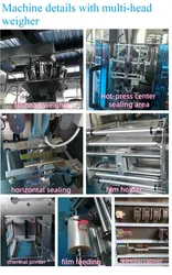 Automatische vertikale Wiege- und Verpackungsmaschine für Puffreis, Popcorn, Cracker, Granulate und Chips