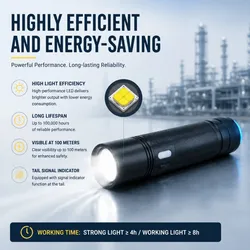 Đèn pin cầm tay mini chống nổ ATEX IP66 3W