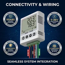 RS485 Transmissor de Temperatura e Umidade Resistivo Sensor de Temperatura Modbus RTU