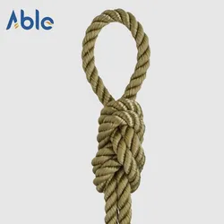 3 Strand/4 स्ट्रैंड पॉलिएस्टर रस्सी बेज/टैन रंग रस्सी पाठ्यक्रमों के लिए रेत रंग