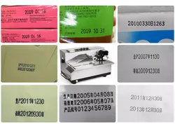 Máy in ngày tự động bằng thép không gỉ để in túi giấy, cuộn mực đặc, máy mã lô