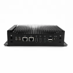 Máy tính để bàn mini Hystou RS232 Gpio Card đồ họa Intel UHD Dual LAN Máy tính vi mô không quạt