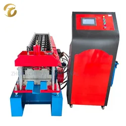 Automatische Metallfarbstahl-Dachfirstabdeckungs-Rollformmaschine