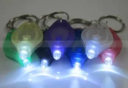 Piccola luce LED portachiavi, anello portachiavi, torcia micro, luce di emergenza