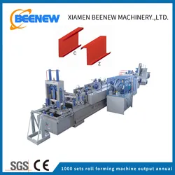 Automatische CZ-Purlin-Schnellwechsel-Rollformmaschine