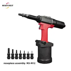 Máquina de Inserção de Porca Rebitada de Alto Desempenho Riv7120 para M3-M12 Ferramenta Pneumática de Porca Rebitada para Rivnut Cego