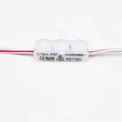Super Mini LED Modul 110V AC Lichtstreifen 0.72W 3SMD2835 IP65 Außen für Schaufensterschilder Modul Lichtkästen Schilder LED Modul