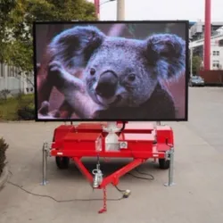 Tela de Sinalização LED Trailer de Mensagens Variáveis em Cores para Publicidade Externa