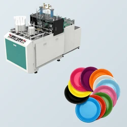 Kompakte Papierteller-Herstellungsmaschine für kleine Unternehmensbetriebe
