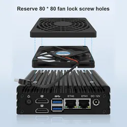Computador de Mesa Embutido Win11 Roteador Industrial de Software N3050 Mini PC 2xhd Computador Mini PC Mi Firewall Sem Ventoinha