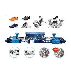 Doppelfarben-PVC-automatische Rotationsschuh-Direkteinspritzformmaschine
