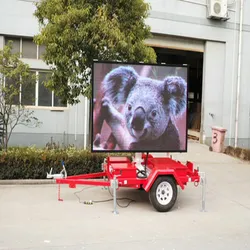 Tela de Sinalização LED Trailer de Mensagens Variáveis em Cores para Publicidade Externa