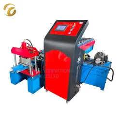 Automatische Metallfarbstahl-Dachfirstabdeckungs-Rollformmaschine
