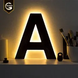 Außenwerbung Metallbuchstaben Beschilderung 3D Hinterleuchtete LED-Buchstaben Beschilderung