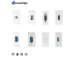 Módulo de Soquete Decoamigo para TV/Computador 45X45mm Módulo de Soquete USB