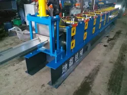 Doppelstegkaltdachplatten-Dachrinnenkappenfliesenherstellung Metallrinnenkappenherstellungsmaschine Stahlverzinkter Kanaloberkantenfliesen-Rollformmaschine