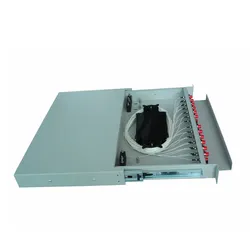 48-Port-Faseroptik-Patchpanel zur Rackmontage mit ausziehbarer Schublade