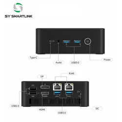 Computador Mini Desktop Personalizado Portátil AMD Ryzen 7 DDR5 Memória RAM Mini PC Computador