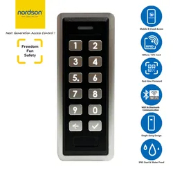 ระบบควบคุมการเข้าถึงอัจฉริยะแบบสแตนด์อโลนที่มีคีย์แพดกันน้ำ การ์ด NFC และการอ่านรหัสผ่าน