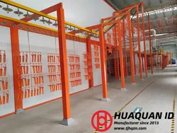 Equipamento de Revestimento em Pó de Mudança Rápida de Cor para Peças Metálicas Industriais Sistema de Linha de Revestimento em Pó Automático