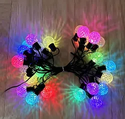 Matte Mini-Glühbirne LED-Beleuchtung mehrfarbige Patio-Lichterkette Deko