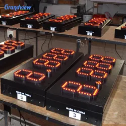 7 세그먼트 LED 디스플레이 LED 디지털 보드 12 인치 디스플레이 간판 무선 LED 숫자 디스플레이 주유소용