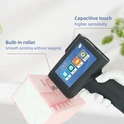 Impresora de chorro de tinta portátil de mano para codificación de fecha, código QR y código de barras