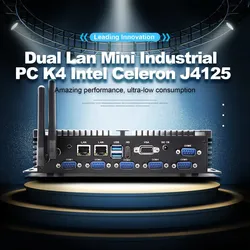 Computador Embutido Industrial Rugged Fanless Hystou Suporta 24/7 Mini PC