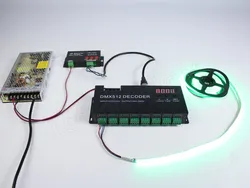 RGB RGBW LED Streifen Controller 24CH DMX LED Decoder Licht Controller