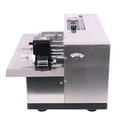 Máy in ngày tự động bằng thép không gỉ để in túi giấy, cuộn mực đặc, máy mã lô